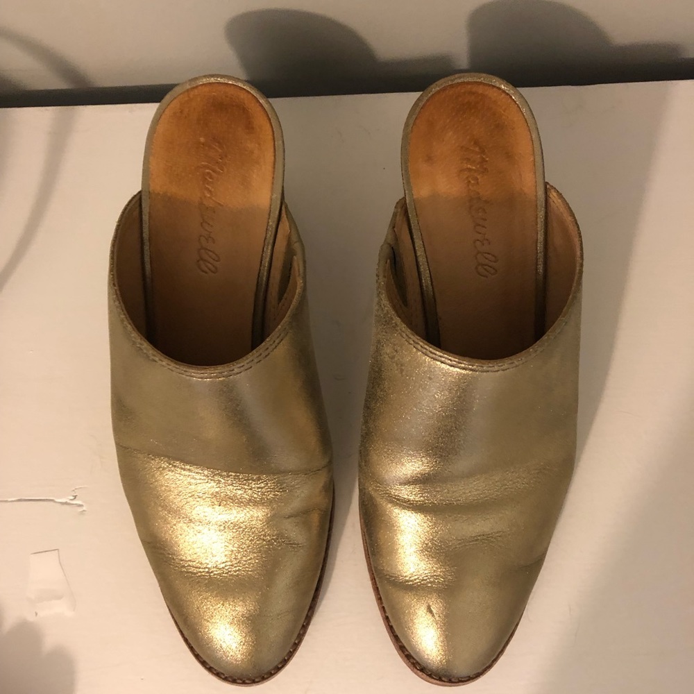 Madewell Harper Mule in Metallic